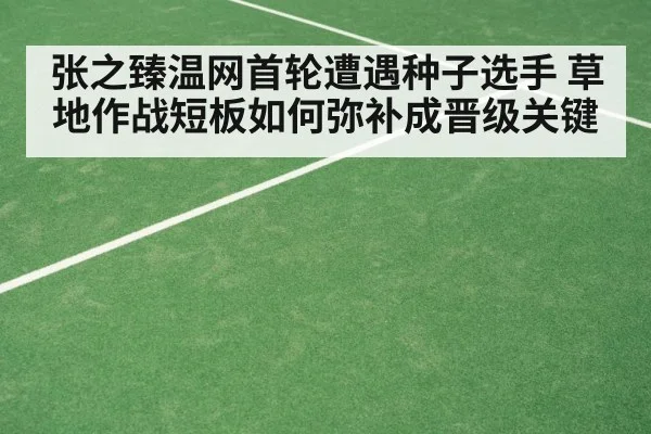 张之臻温网首轮遭遇种子选手 草地作战短板如何弥补成晋级关键